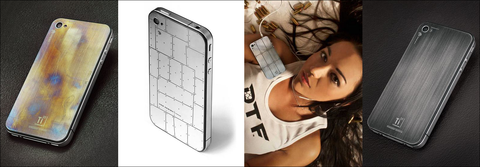Титановые панели для iPhone/MÁS Design