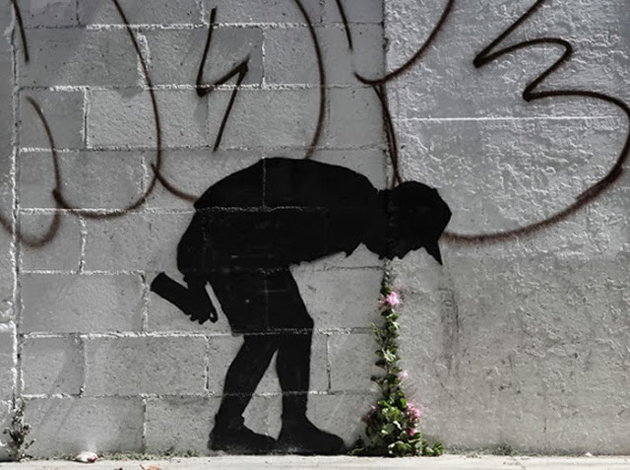 Banksy/Better out than in