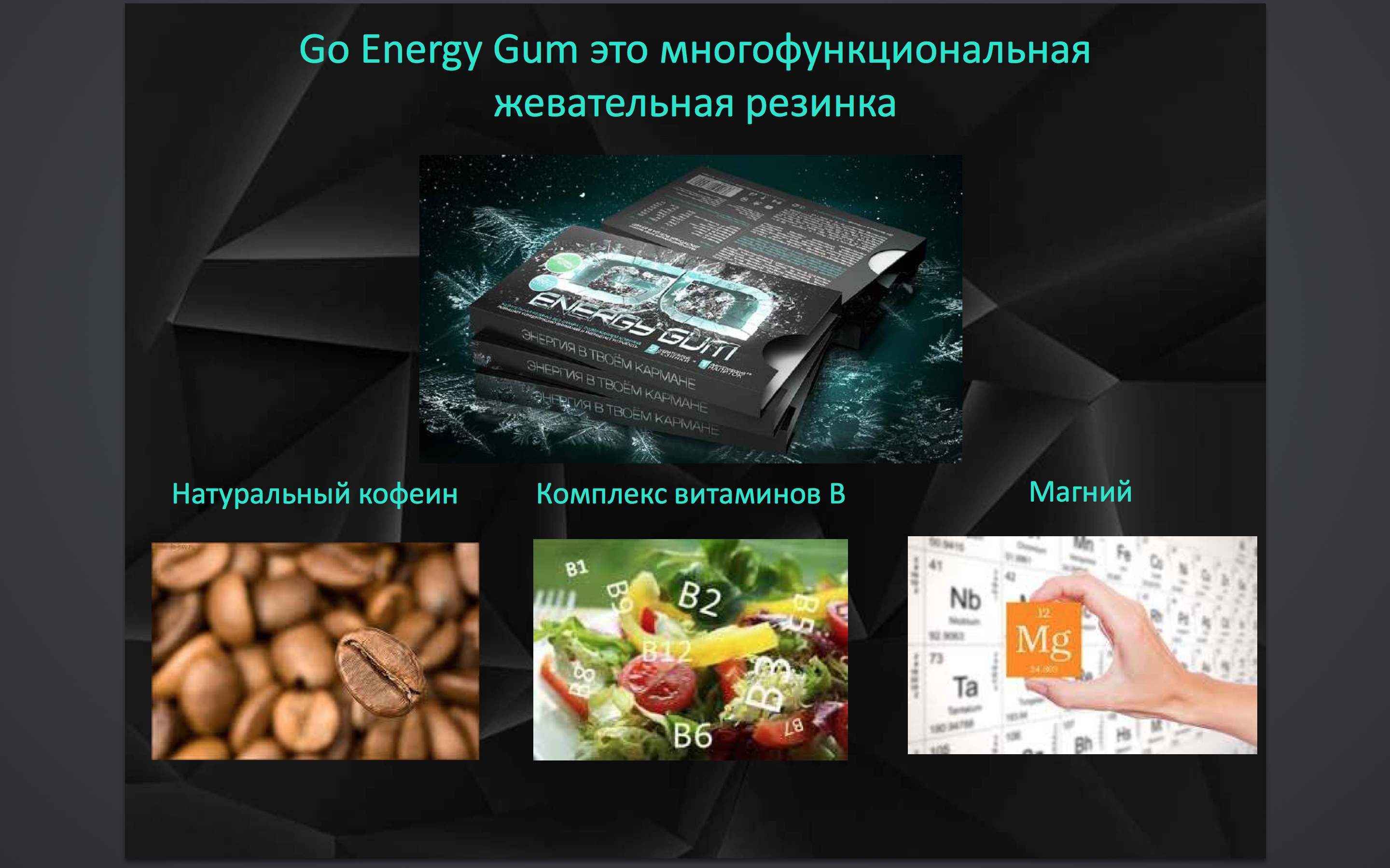 Go Energy Gum/Жвачка-энергетик!