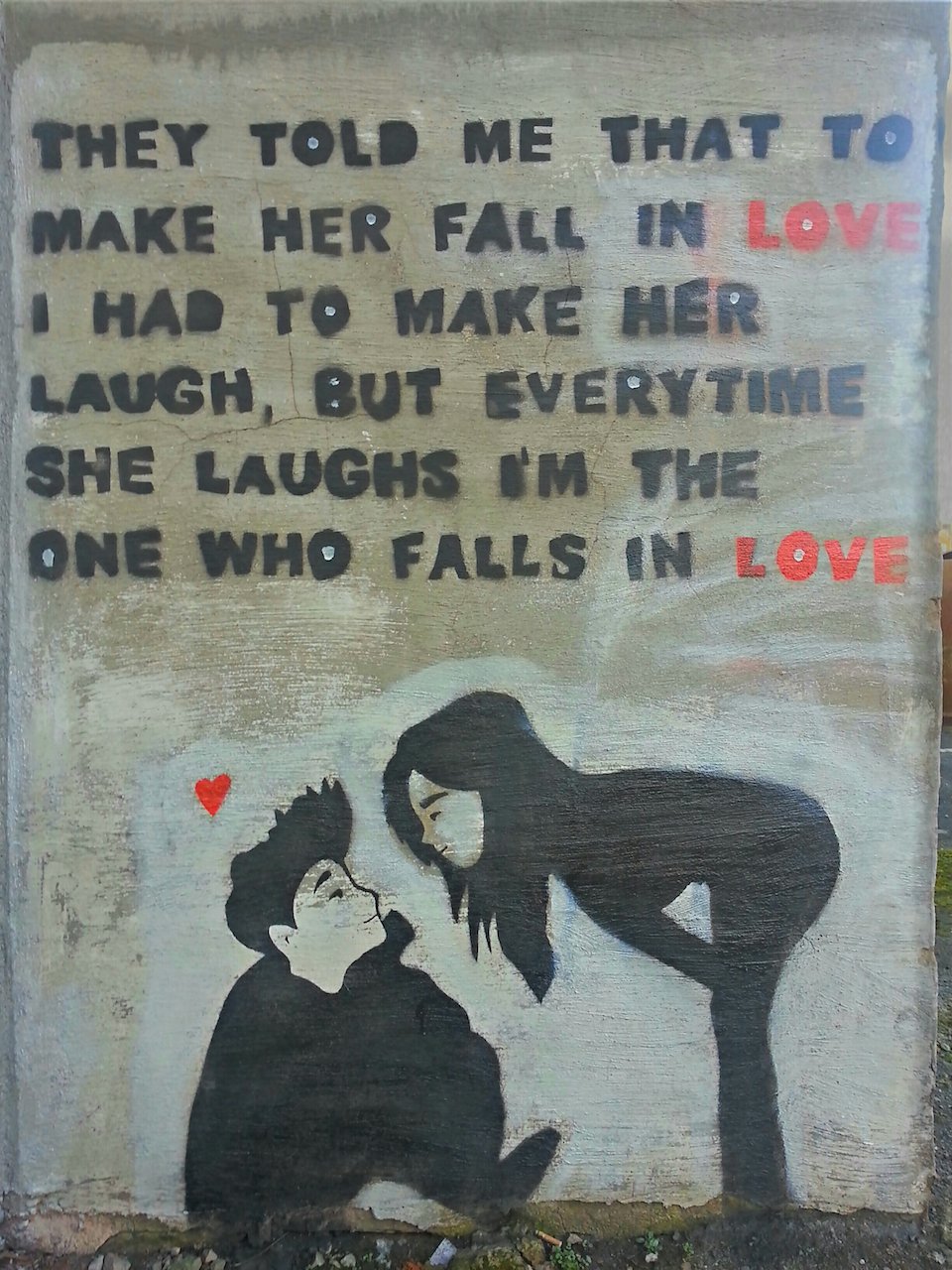 Street-Art-in-Chorley-England-Make-Her-Laugh Artist unknown